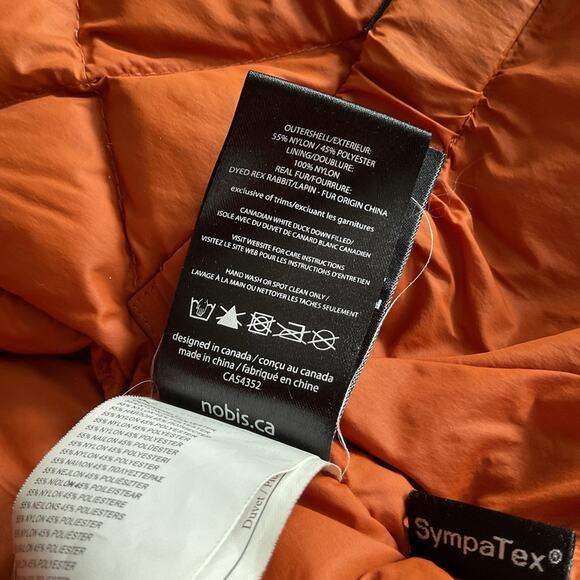 Women's Nobis Lady Taylor Navy/Brown Fur-Collar Coat - Picture 11 of 16